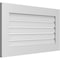 Ekena Millwork Vertical Surface Mount PVC Gable Vent: Functional, w/ 3-1/2"W x 1"P Standard Frame, 36"W x 20"H GVPVE36X2001SF - alternate 3